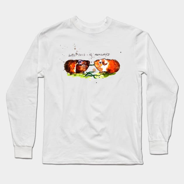 Well This is Awkward Long Sleeve T-Shirt by StudioKaufmann